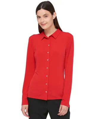 Tommy Hilfiger Women's Point-Collar Blouse