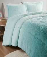 Intelligent Design Brielle Ombre Shaggy Faux Fur -Pc. Comforter Set