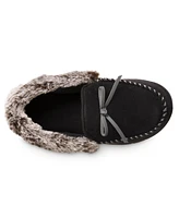 Isotoner Signature Women's Microsuede Rae Comfort Moccasin Slippers