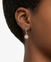 Swarovski Silver-Tone Constella Crystal Drop Earrings