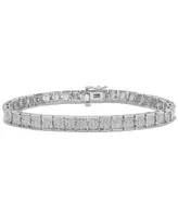 Men's Diamond Miracle Plate Tennis Bracelet (2 ct. t.w.) in Sterling Silver