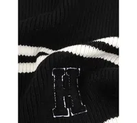 Tommy Hilfiger Men's Varsity Patch Ribbed Logo Scarf