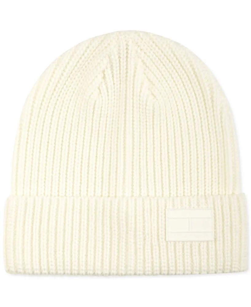 Tommy Hilfiger Men's Shaker Cuff Hat Beanie with Ghost Patch
