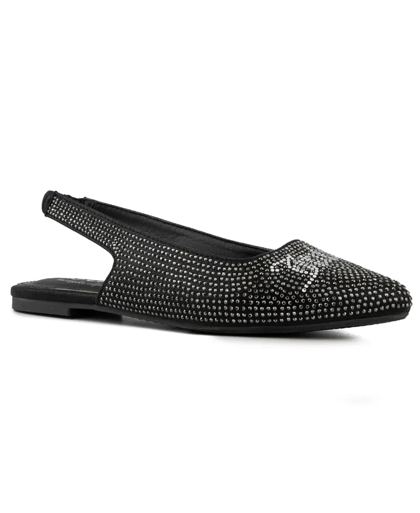 Juicy Couture Women's Pisces Slingback Embellished Flats
