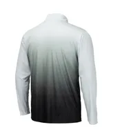 Men's Colosseum Gray Arkansas Razorbacks Magic Team Logo Quarter-Zip Jacket