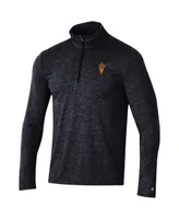 Men's Champion Heathered Black Arizona State Sun Devils Field Day Team Quarter-Zip Jacket