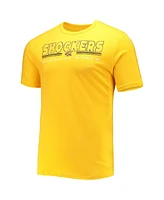 Men's Concepts Sport Heathered Charcoal, Yellow Wichita State Shockers Meter T-shirt and Pants Sleep Set