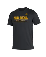 Men's adidas Black Arizona State Sun Devils Sideline Football Locker Practice Creator Aeroready T-shirt