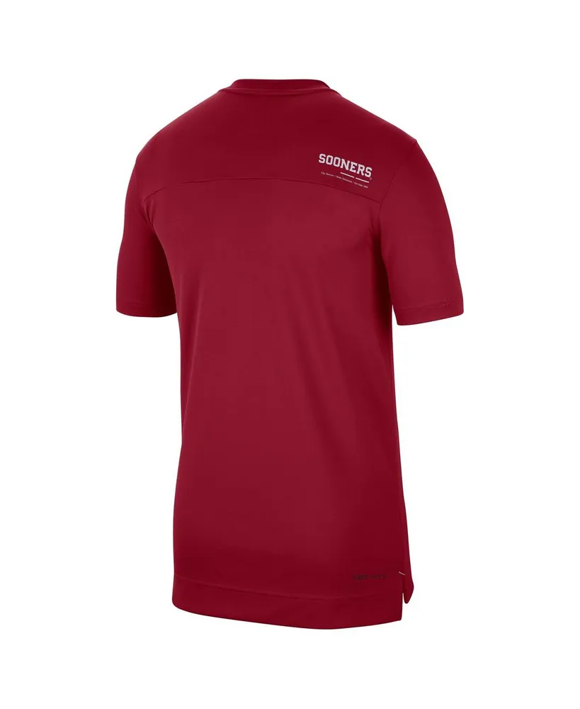 Men's Nike Crimson Oklahoma Sooners Coach Uv Performance T-shirt