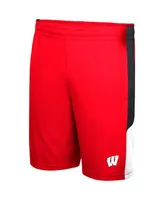 Men's Colosseum Red Wisconsin Badgers Very Thorough Shorts