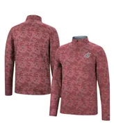 Men's Colosseum Crimson Washington State Cougars Tivo Quarter-Zip Jacket