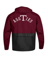 Men's Champion Maroon Texas A&M Aggies 12th Man Centennial Blocked Packable Half-Zip Pullover Jacket