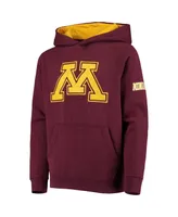 Big Boys Maroon Minnesota Golden Gophers Logo Pullover Hoodie