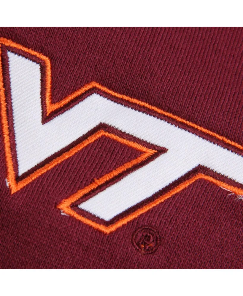 Women's Colosseum Maroon Virginia Tech Hokies Arched Name Full-Zip Hoodie