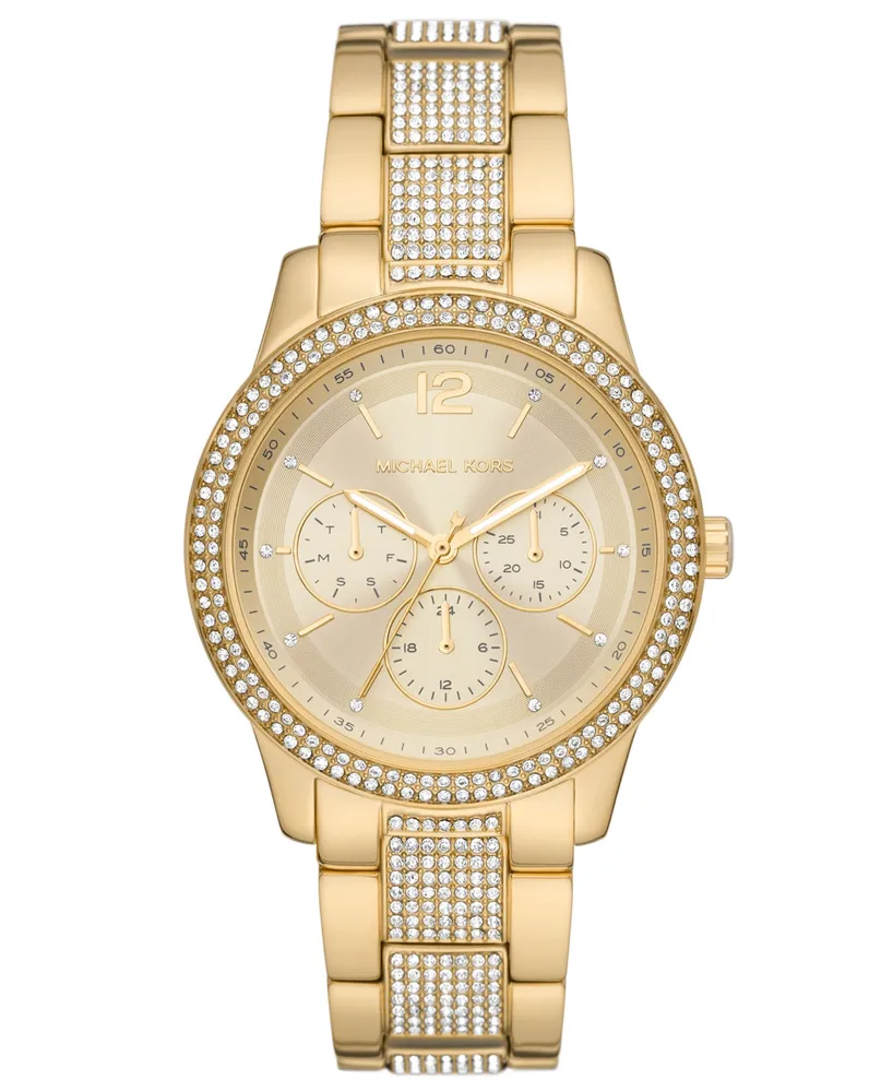 Michael Kors Women's Tibby Gold-Tone Stainless Steel Bracelet Watch 40mm