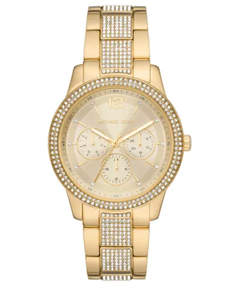 Michael Kors Women's Tibby Gold-Tone Stainless Steel Bracelet Watch 40mm - Gold