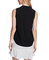 Court & Rowe Women's Sleeveless Button-Down Blouse