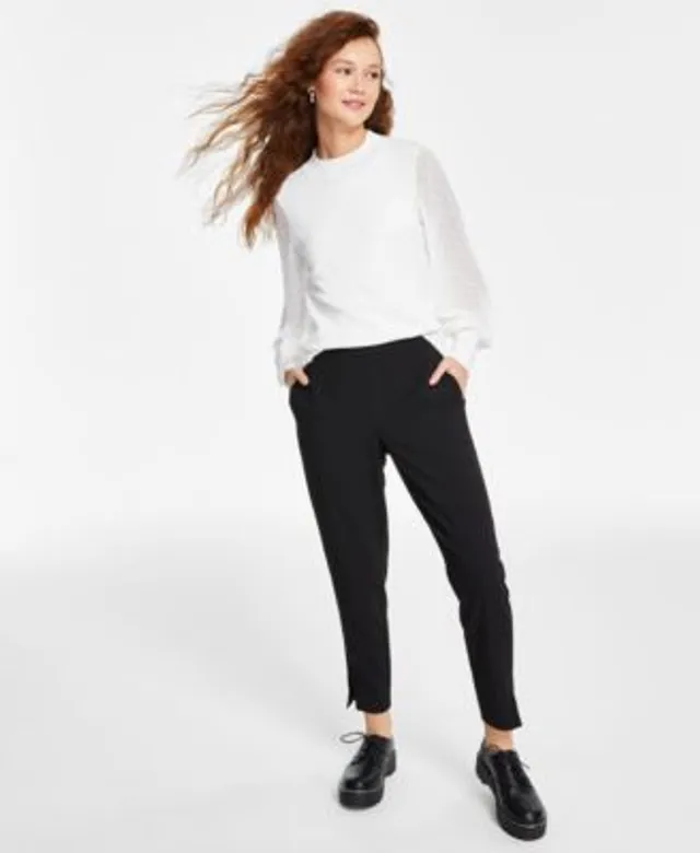 Tahari ASL Women's Split-Hem Ponte Pants - Macy's