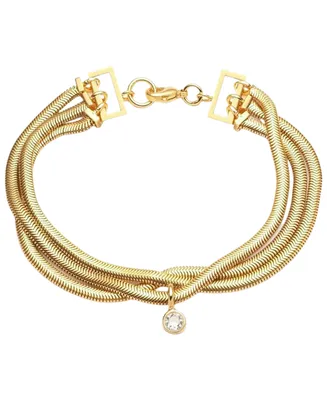 Bonheur Jewelry Lucile Crystal Chain Bracelet