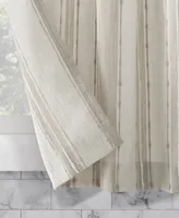 Archaeo Slub Texture Stripe Cotton Cafe Curtain Pair