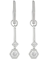 Bonheur Jewelry Kieran Small Hoop Drop Earrings