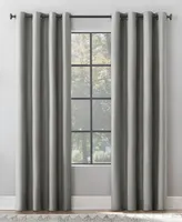 Archaeo Textured Linen Blend Total Blackout Grommet Top Curtain