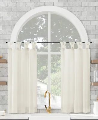 Archaeo Washed Twist Tab Cafe Curtain Pair