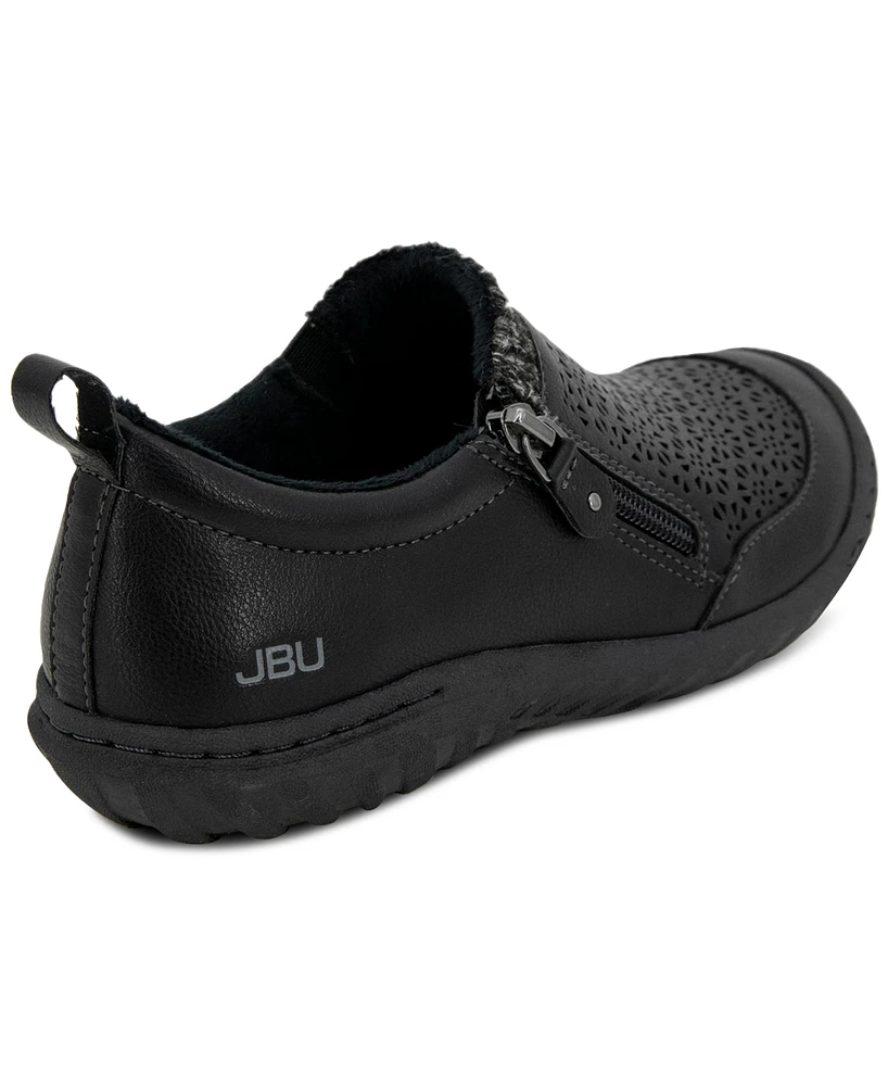 Jbu Women's Amber Perforated Zipper Sneakers