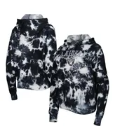 Women's New Era Black Las Vegas Raiders Cloud Dye Fleece Pullover Hoodie