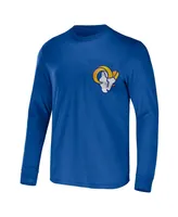 Men's Nfl x Darius Rucker Collection by Fanatics Royal Los Angeles Rams Team Long Sleeve T-shirt