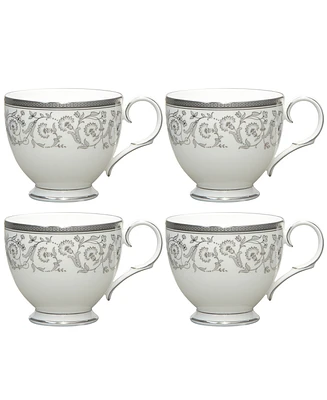 Noritake Summit Platinum Set of 4 Cups, Service For 4