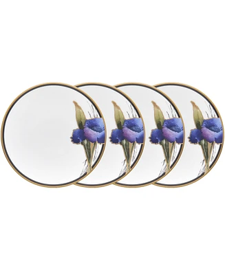 Noritake Alluring Fields Set of 4 Bread Butter and Appetizer Plates, Service For 4