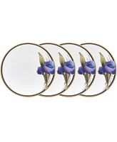 Noritake Alluring Fields Set of 4 Bread Butter and Appetizer Plates, Service For 4