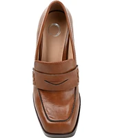 Journee Collection Women's Ezzey Block Heel Loafers