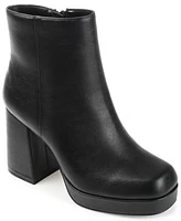 Journee Collection Women's Mollie Platform Block Heel Booties