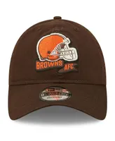 Big Boys New Era Brown Cleveland Browns 2022 Sideline Adjustable 9TWENTY Hat
