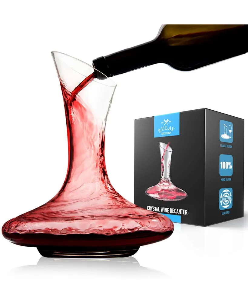 1800ml Large Capacity Decanter Handmade Crystal Glass Red Wine