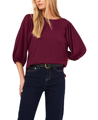 Vince Camuto Women's Puff 3/4-Sleeve Knit Top