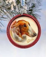 G.DeBrekht Dog Best Friend Cut Ball Holiday Ornament