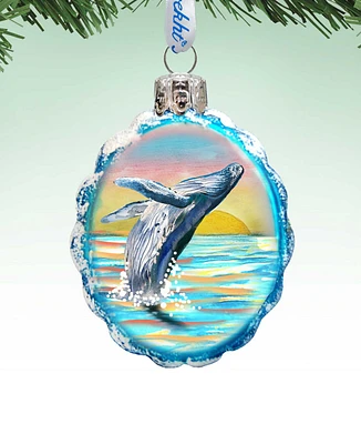 Designocracy Humpback Mercury Holiday Ornament