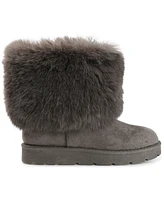 Journee Collection Women's Shanay Lug Sole Faux Fur Cold Weather Boots