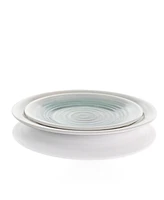Elama Glossy Irene 12 Piece Lightweight Melamine Dinnerware Set, Service for 4