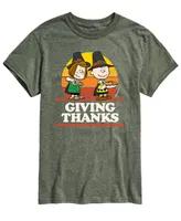 Airwaves Men's Short Sleeve Peanuts Giving Thanks T-shirt