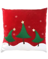 National Tree Company 20" General Store Collection Pillow with Christmas Trees