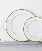 Noritake Rochelle Gold Set of 4 Dinner Plates, Service For 4