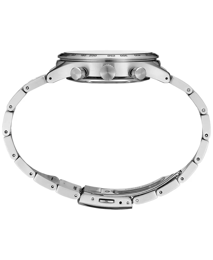Seiko Men's Chronograph Essentials Stainless Steel Bracelet Watch 43mm