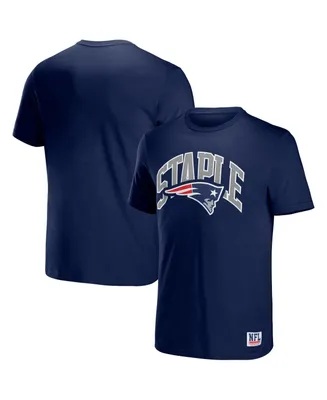 Men's Nfl X Staple Navy New England Patriots Lockup Logo Short Sleeve T-shirt