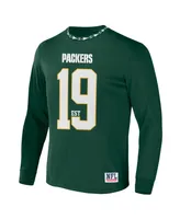 Men's Nfl X Staple Hunter Green Bay Packers Core Long Sleeve Jersey Style T-shirt