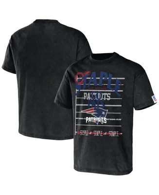 Men's Nfl X Staple Black New England Patriots Gridiron Short Sleeve T-shirt