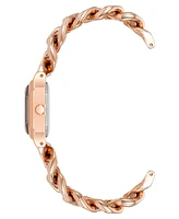 Anne Klein Women's Three-Hand Quartz Rose Gold-Tone Alloy Chain Bracelet Watch, 23mm - Rose Gold